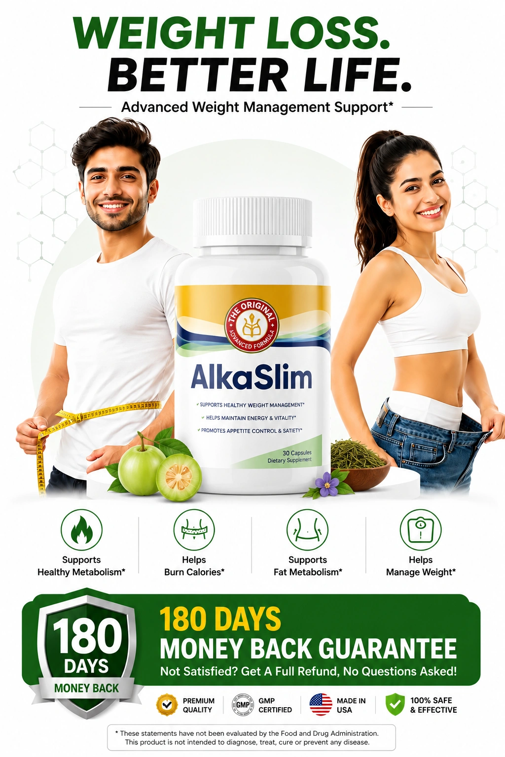 AlkaSlim Premium Natural Weight Management Supplement